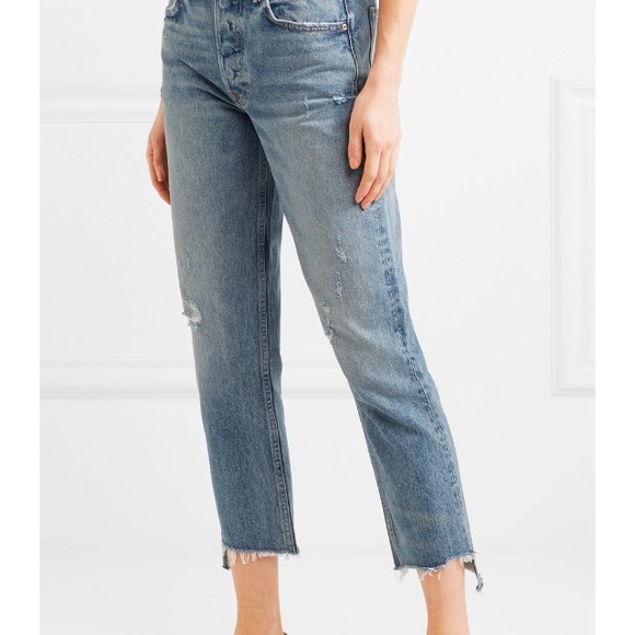 Grlfrnd Helena cropped Straight Leg Jean - Picture 2 of 8